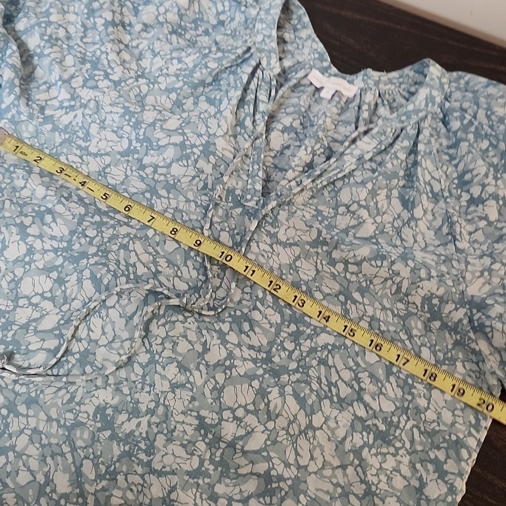 House Of Harlow 1960 Martine Seafoam Puff Short Sleeve Shirt Small Revolve - Picture 6 of 7